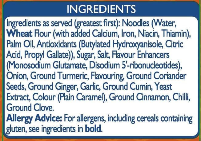 Batchelors Super Noodles Japanischer Katsu-Curry-Geschmack Instant-Snack-Becher 6