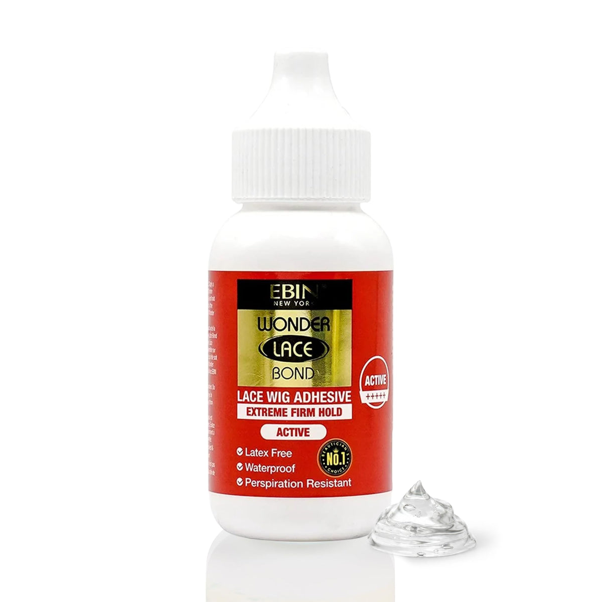 EBIN NEW YORK Wonder Lace Bond Extreme - Waterproof, Latex-Free Wig Adhesive | 1.18 oz
