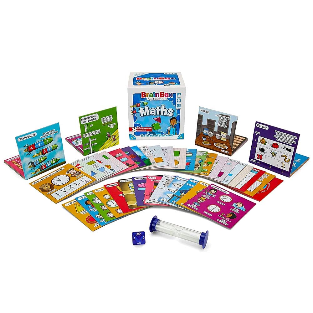 BrainBox Maths Card Game | 55 Curriculum-Based Cards | Ages 8+ | 1+ Players | 10-Minute Play 3