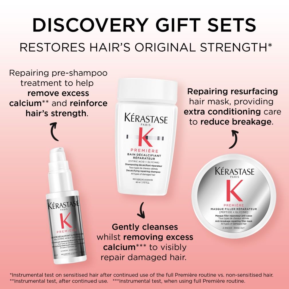 KÉRASTASE Première Discovery Set - Advanced Repair for All Hair Types | Bonding Pre-Shampoo, Repairing Shampoo, Hair Mask
