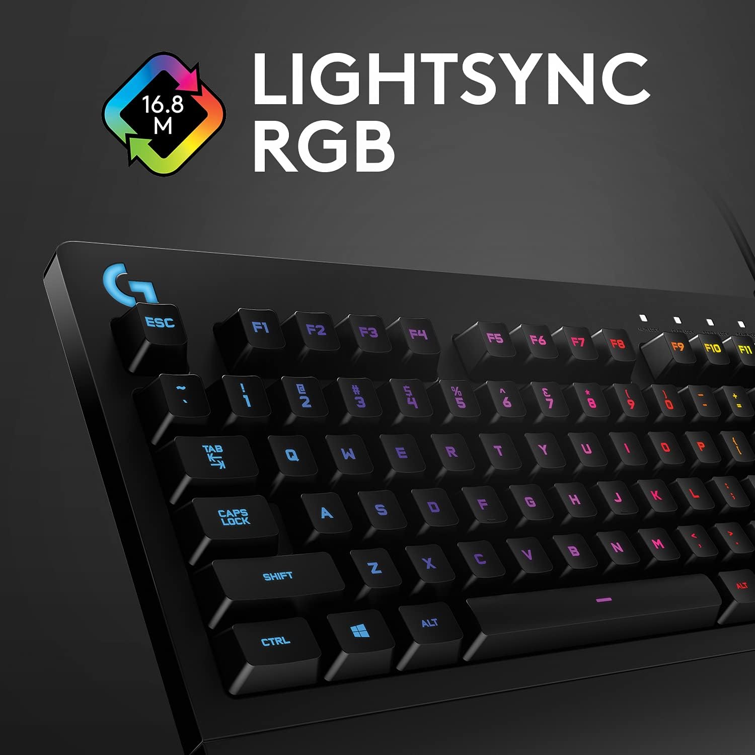 Logitech G213 Prodigy Gaming Keyboard – RGB LIGHTSYNC, Spill-Resistant, Full-Sized Wired Keyboard 6