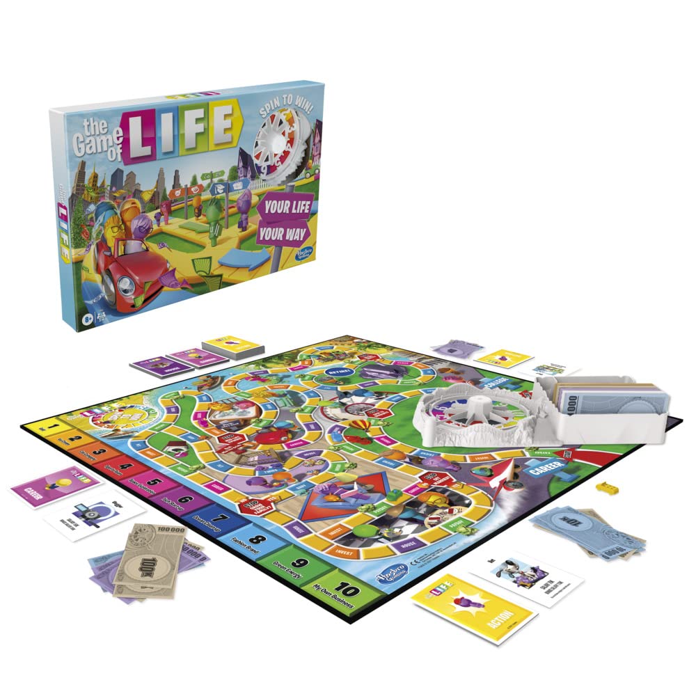 Hasbro Gaming The Game of Life Family Board Game for 2-4 Players Ages 8+ 3