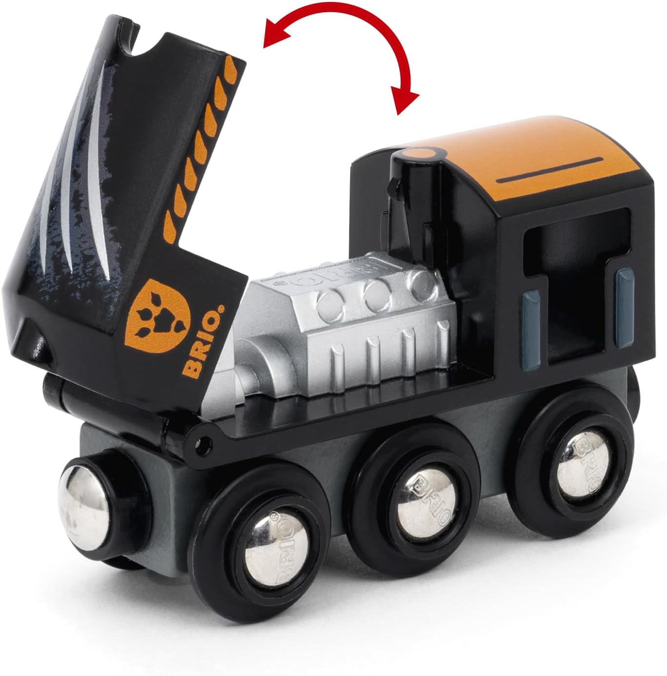 BRIO World Dinosaur Circle Toy Train Set - 12-Piece Wooden Railway Playset for Kids 3+ 6