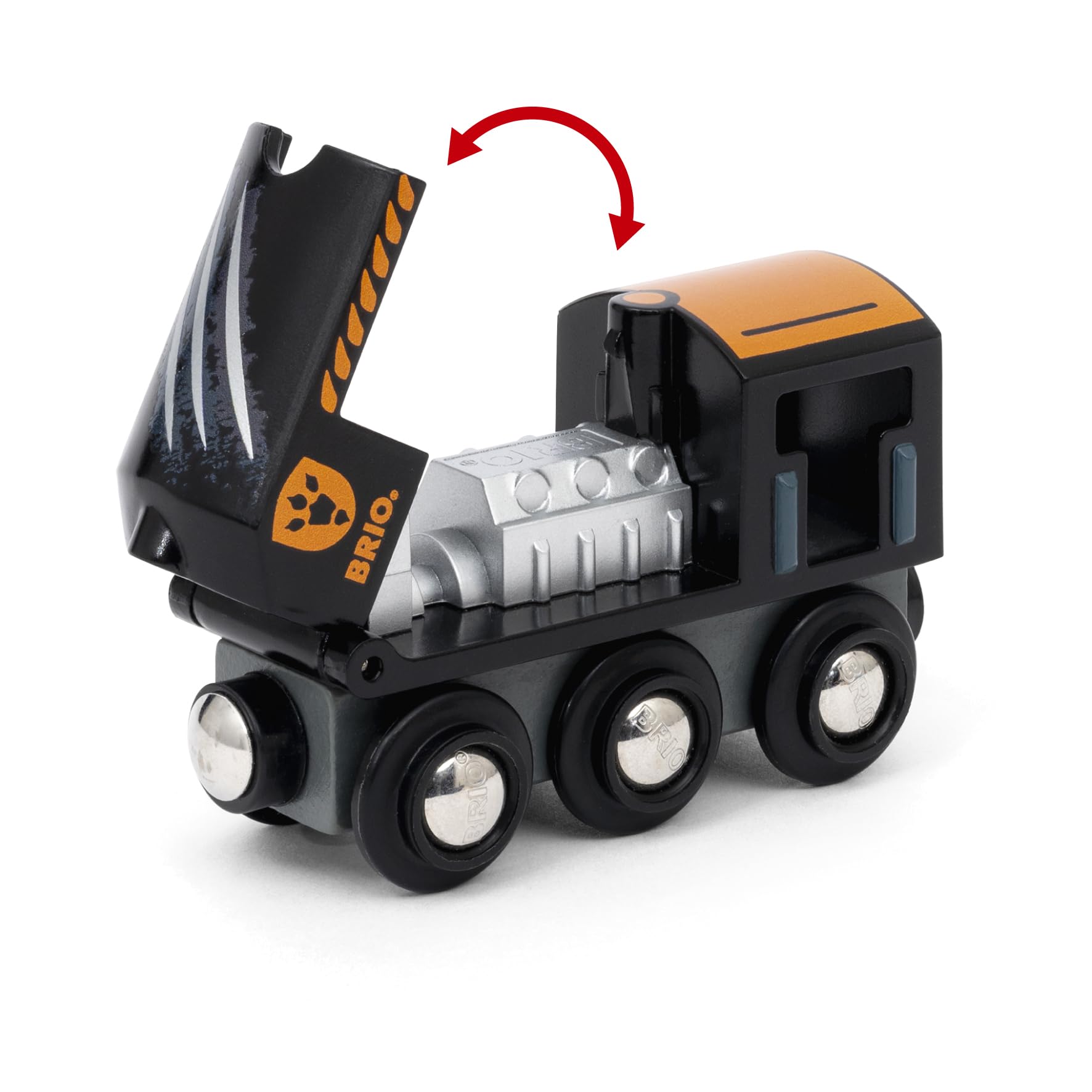 BRIO World Dinosaur Circle Toy Train Set - 12-Piece Wooden Railway Playset for Kids 3+ 10