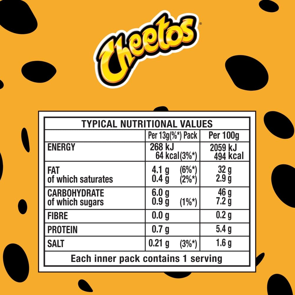 Cheetos Puffs Cheese Multipack Crisps 6x13g 3