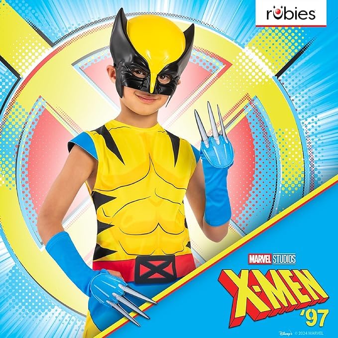 Rubies Official Marvel Wolverine Childrens Costume, Kids Fancy Dress, Size 3