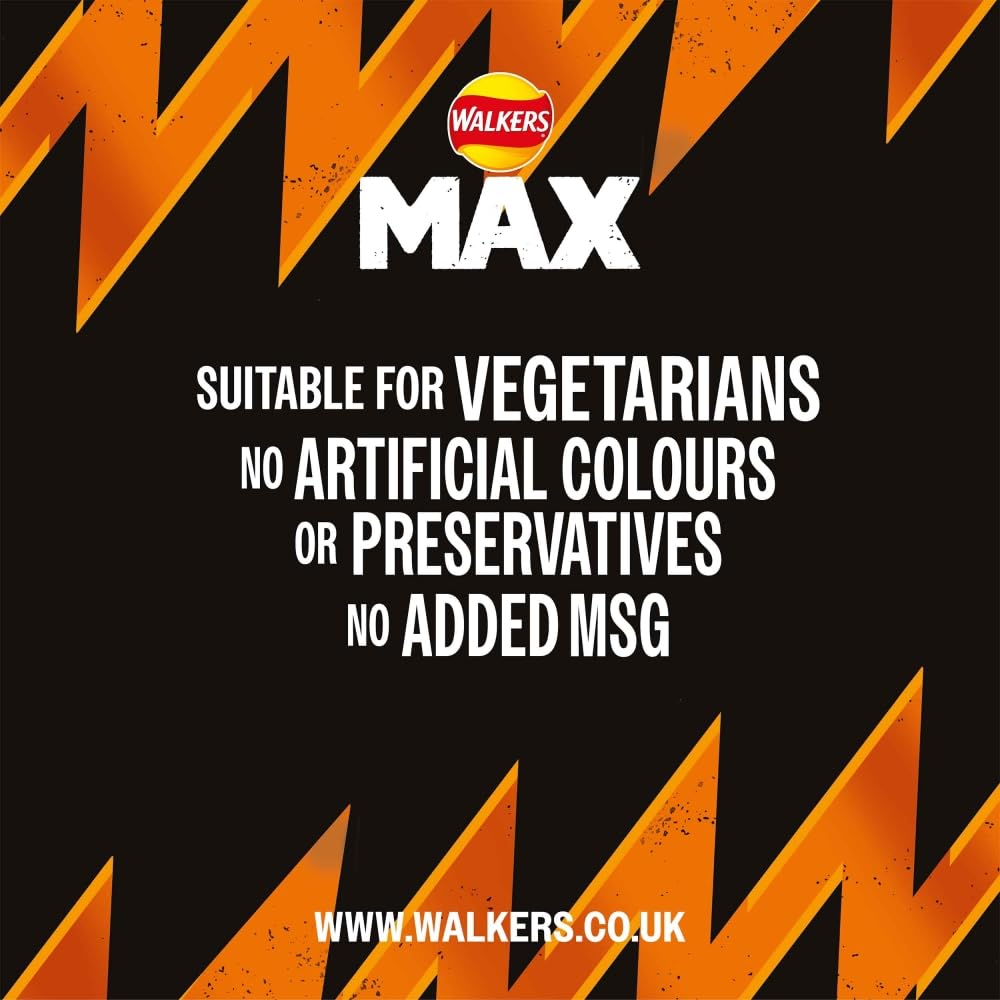 Walkers Max Punchy Paprika Chips 50 g (24er-Packung) 4