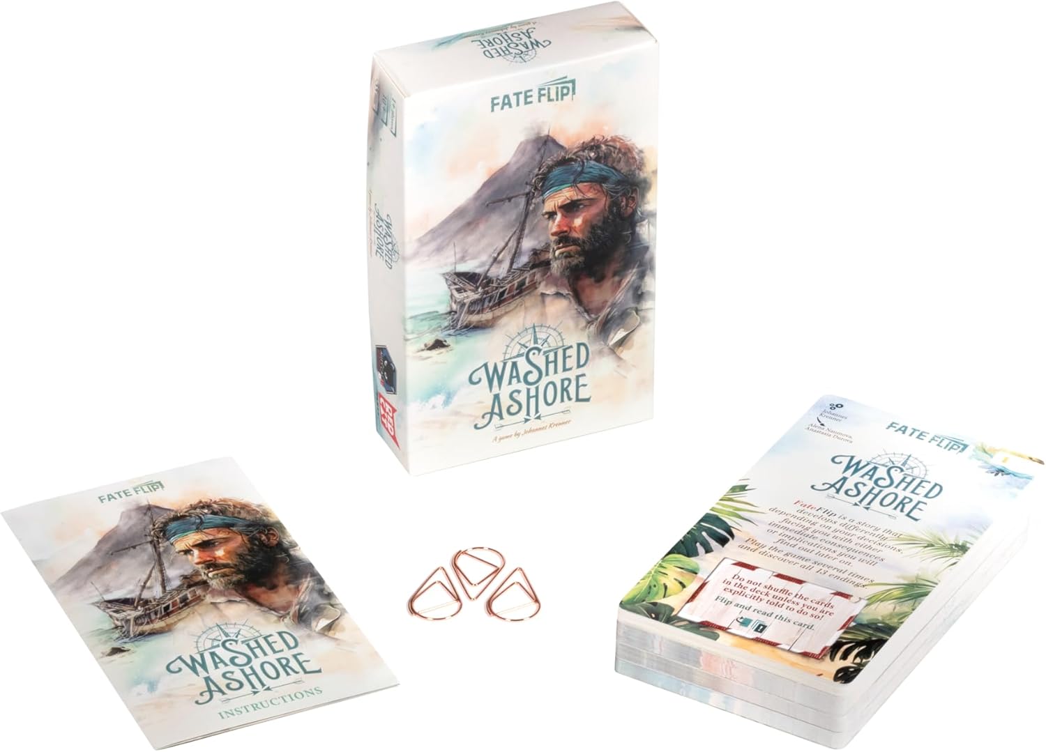 Alley Cat Games Washed Ashore Card Based Choose Your Own Adventure Game