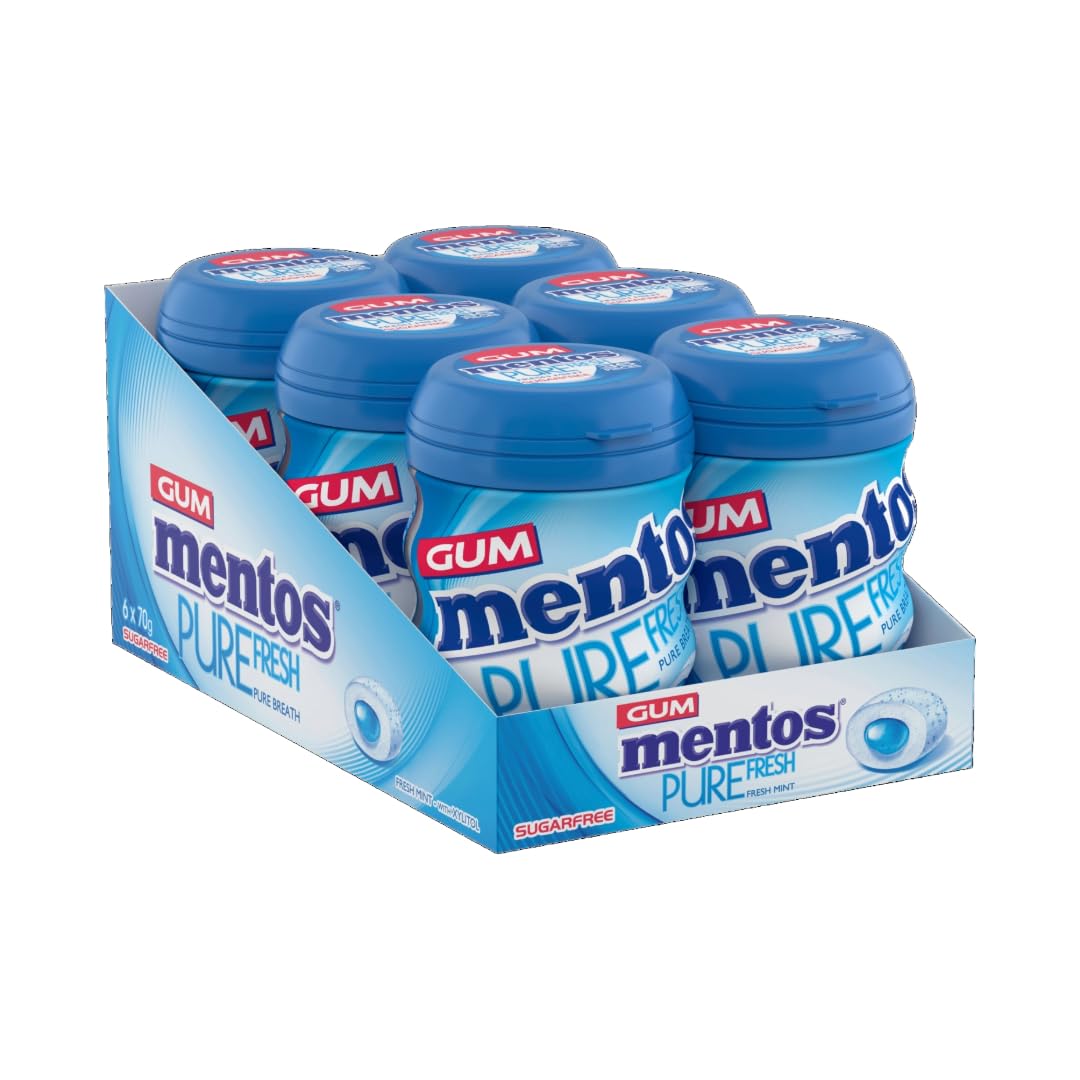 Mentos Pure Fresh Fresh Mint Chewing Gum 35 Pieces – Sugar-Free, Refreshing