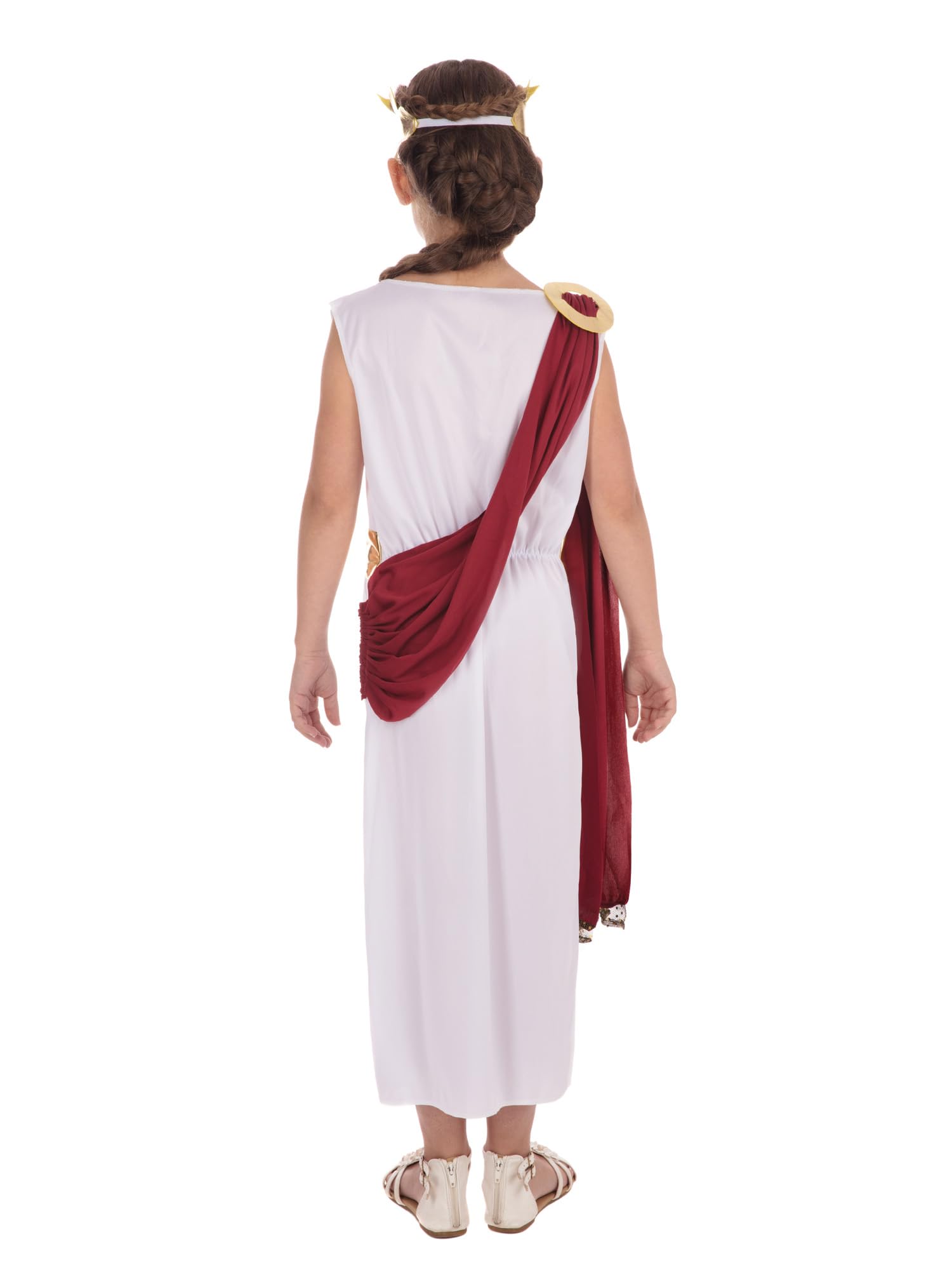Bristol Novelty Goddess Costume - White Toga with Drape | Polyester | Size 10-12 Years 3