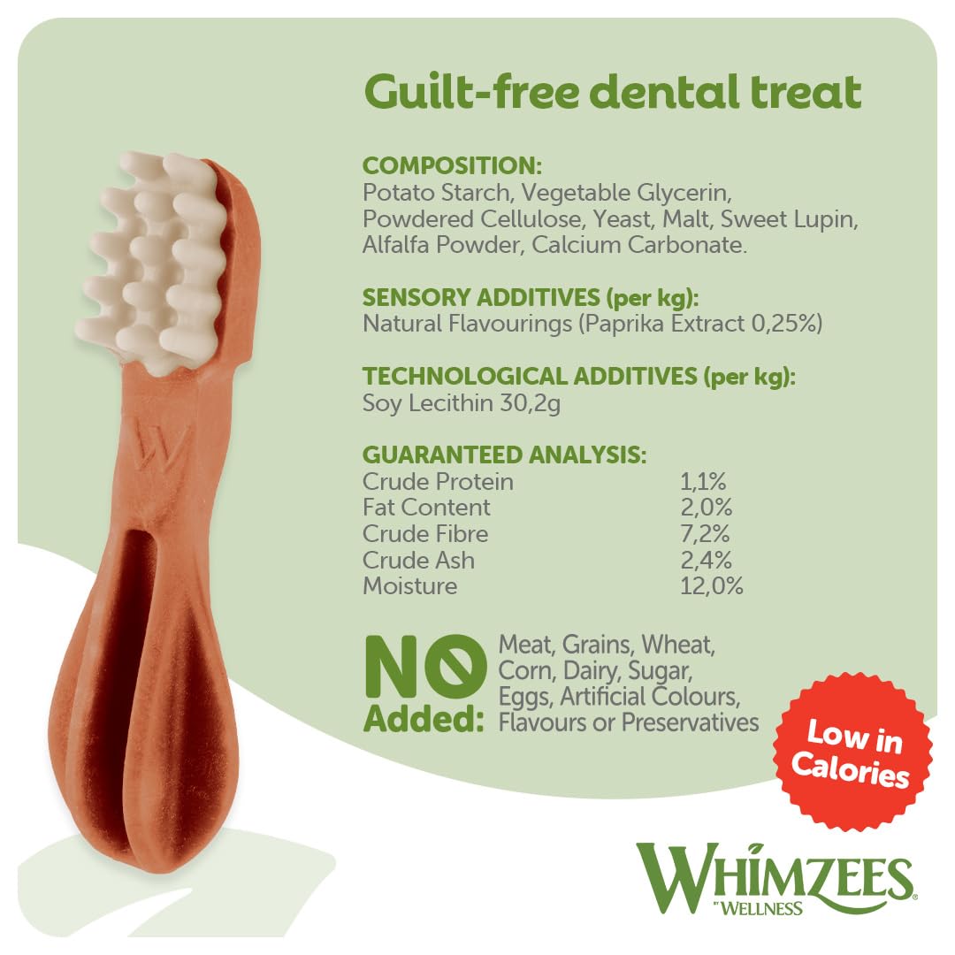 WHIMZEES Dog Dental Stix - Size M, 12 Pieces | Natural, Vegetarian, Grain Free 4
