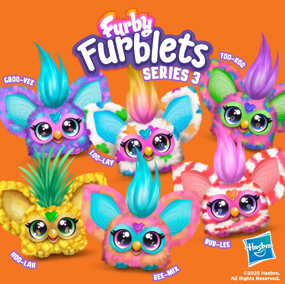 Furby Bub-Lee K-Pop Mini Elektronisches Plüschtier mit Sound und Schlüsselanhänger 11