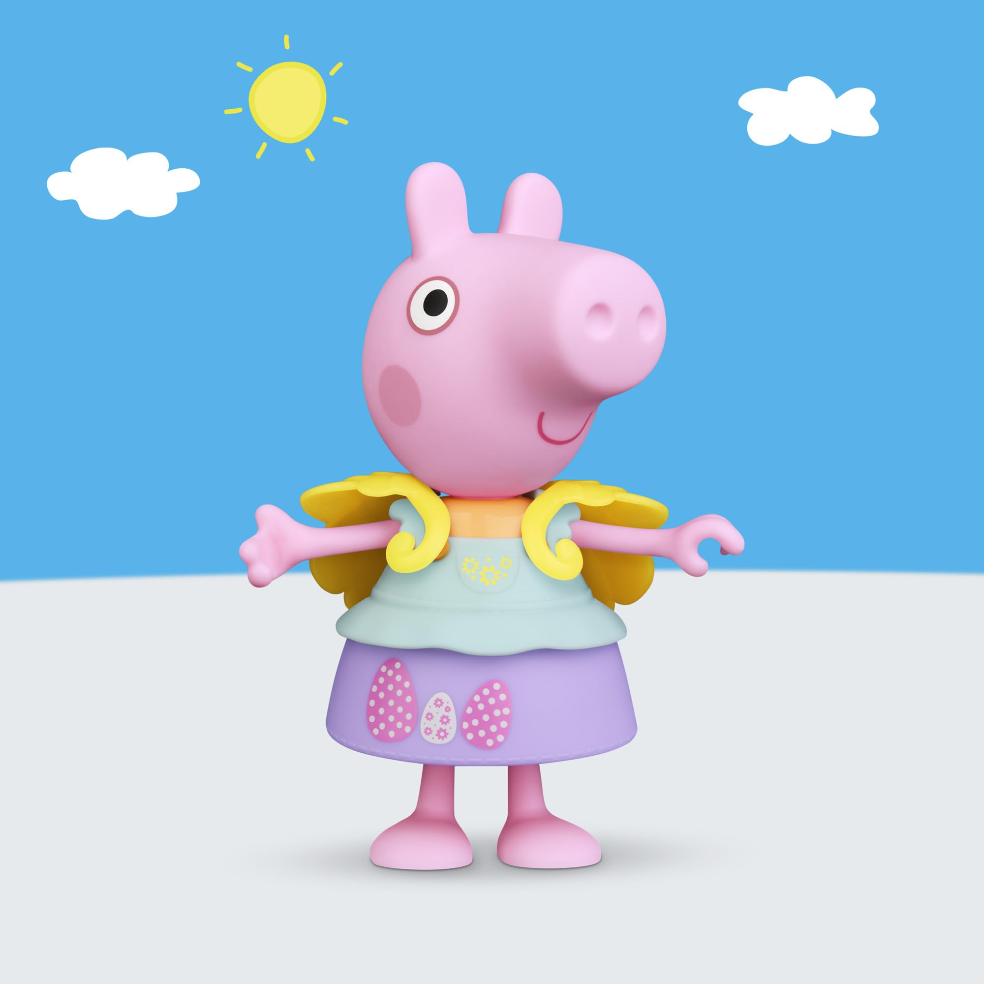 Peppa Pig Springtime Dress-Up Figure with 6 Easy-On Fashion Accessories | 15 cm Doll 7
