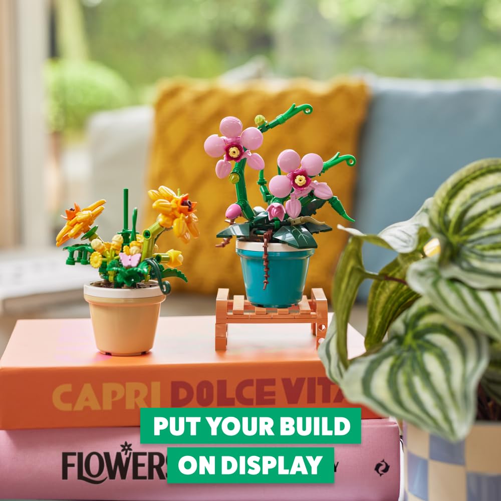 MAX Premium Garden Pot Plants Building Bricks - 152-Piece Cosmos Sulphureus Set 3