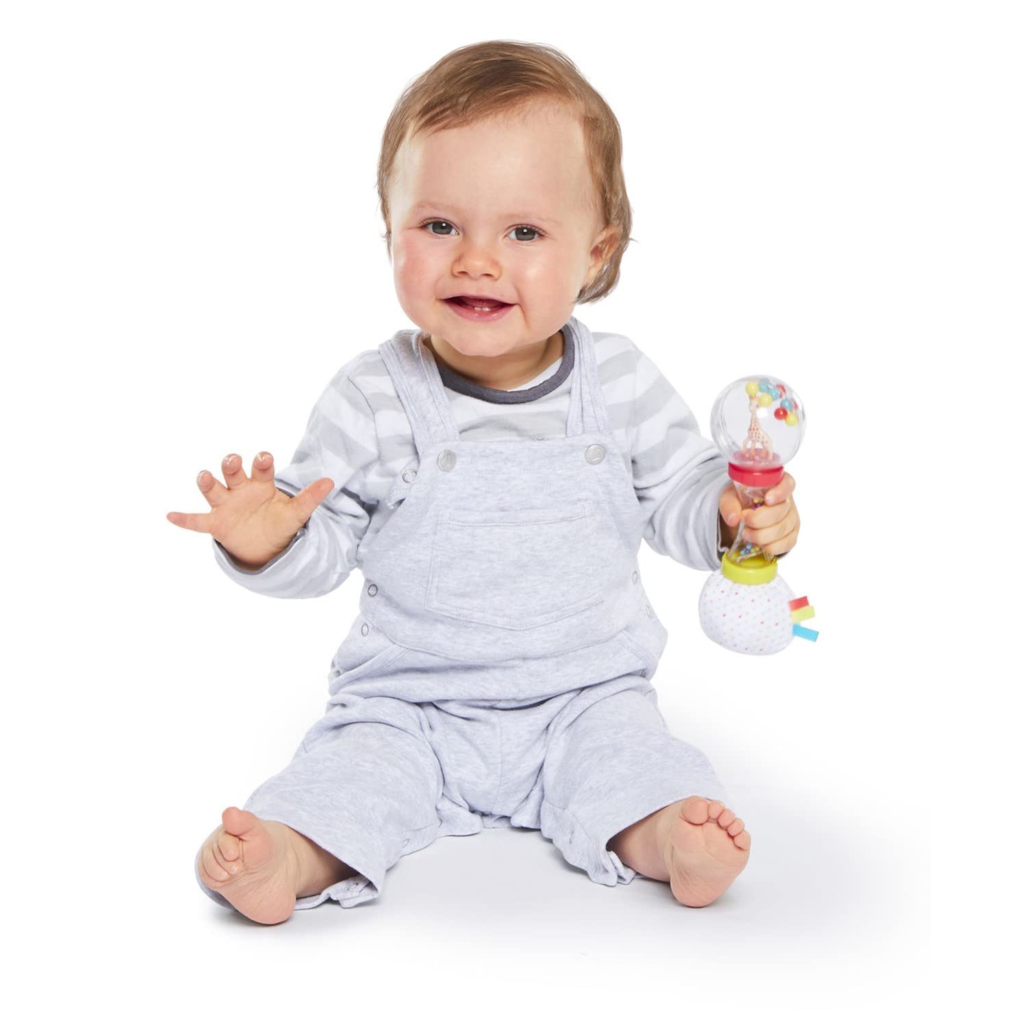 Sophie la girafe Soft Maracas Textured Rattle Toy - Easy Grip, Sensory Stimulation | 3 Months+ 4