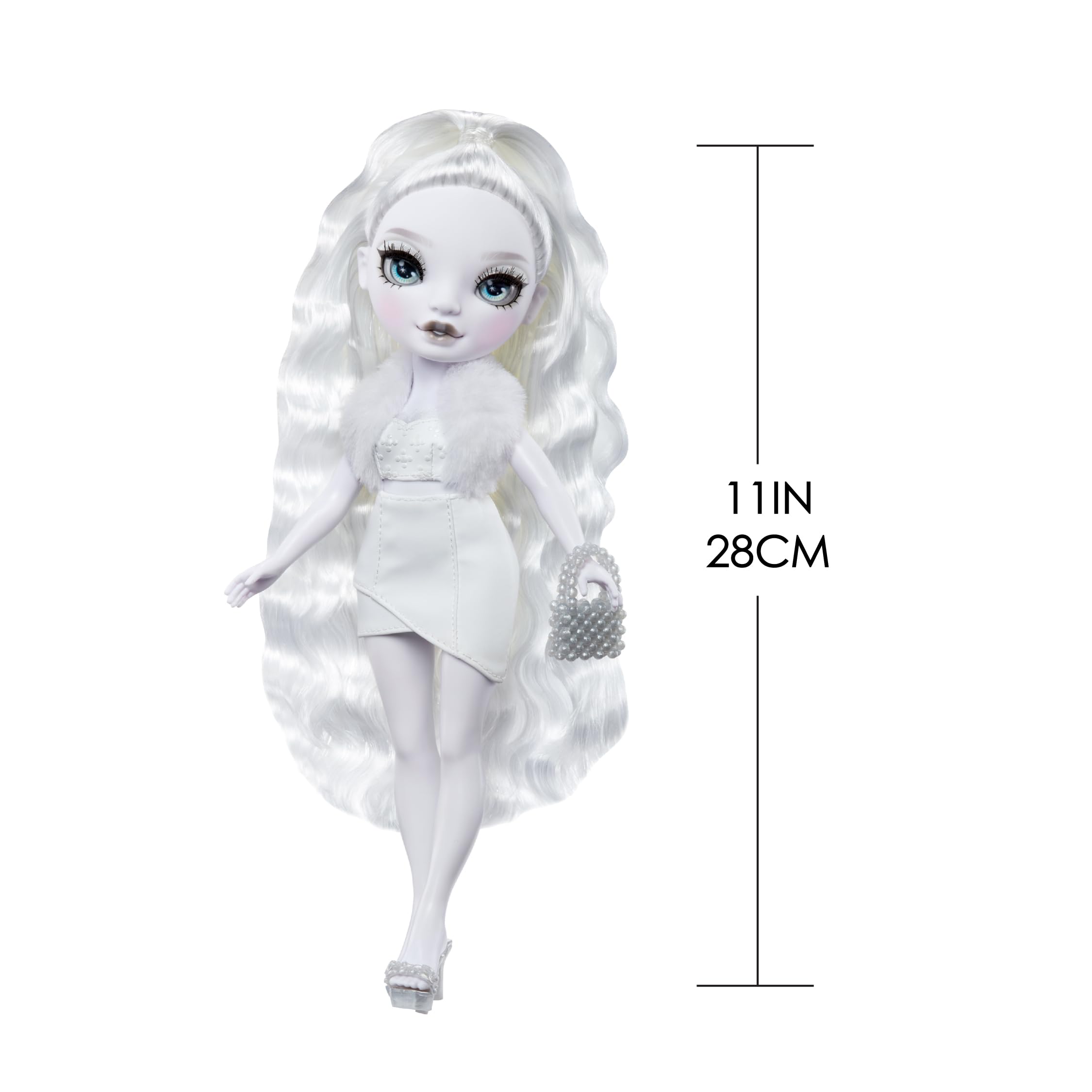 Rainbow High Shadow High Natasha Zima - 28cm Grayscale Fashion Doll with White Hair, Outfit, Shoes & Handbag 4