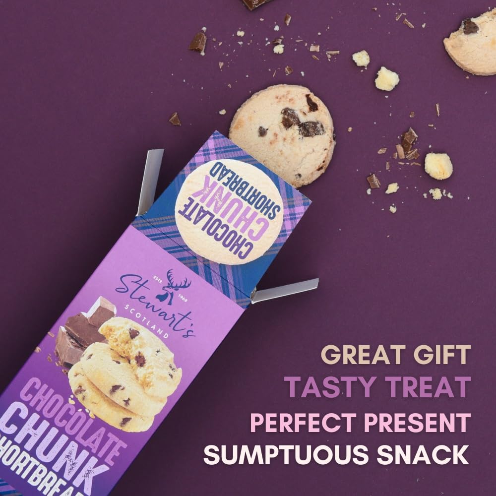 Stewart's Signature Range Chocolate Chunk Shortbread (160g) - Traditional Scottish Biscuit 3