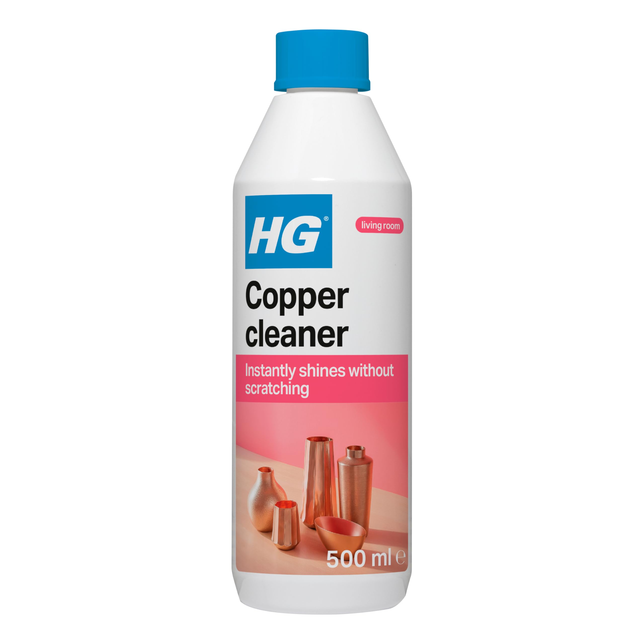 HG Copper Cleaner - Restores Shine & Protects Copper, Brass & Bronze | 500 ml Liquid