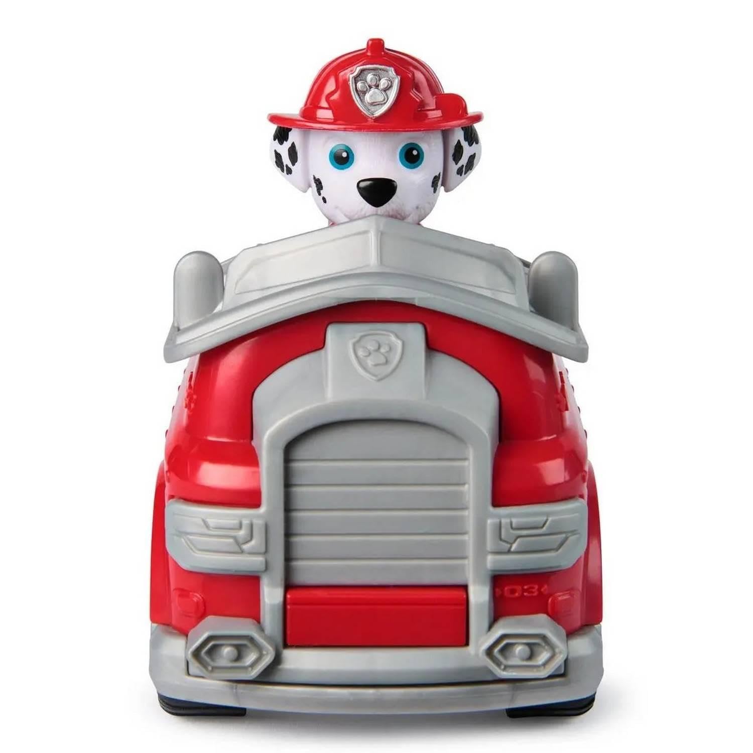 Paw Patrol Marshall's Fire Engine - Toy Vehicle with Collectible Action Figure for Kids 3+ 4