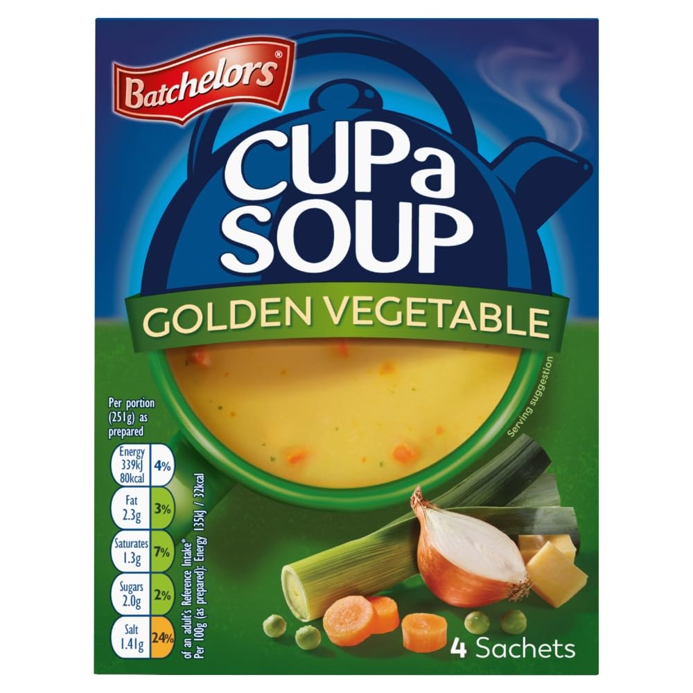 Batchelors Cup a Soup Goldene Gemüse-Instantsuppe in Beuteln, 82 g Box (9er-Packung) 3