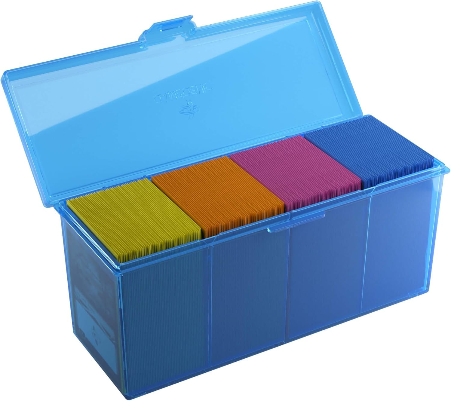 Gamegenic Fourtress 320-Card Deck Holder - Rigid, Stackable Storage | Blue 6