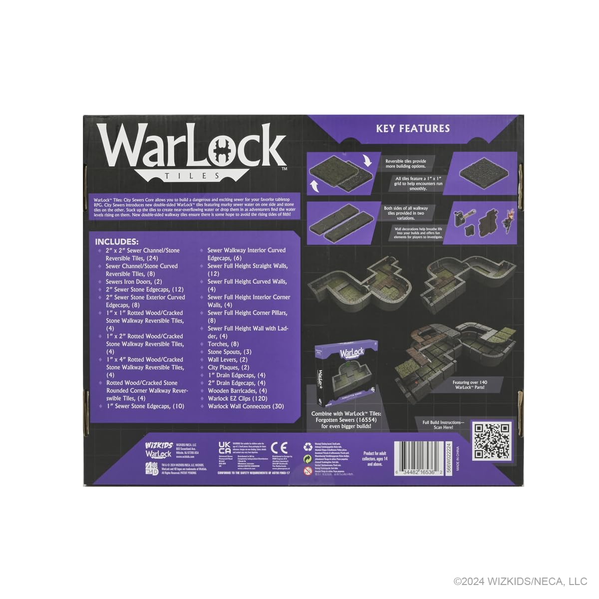 WizKids WarLock Tiles City Sewers Core Set 4