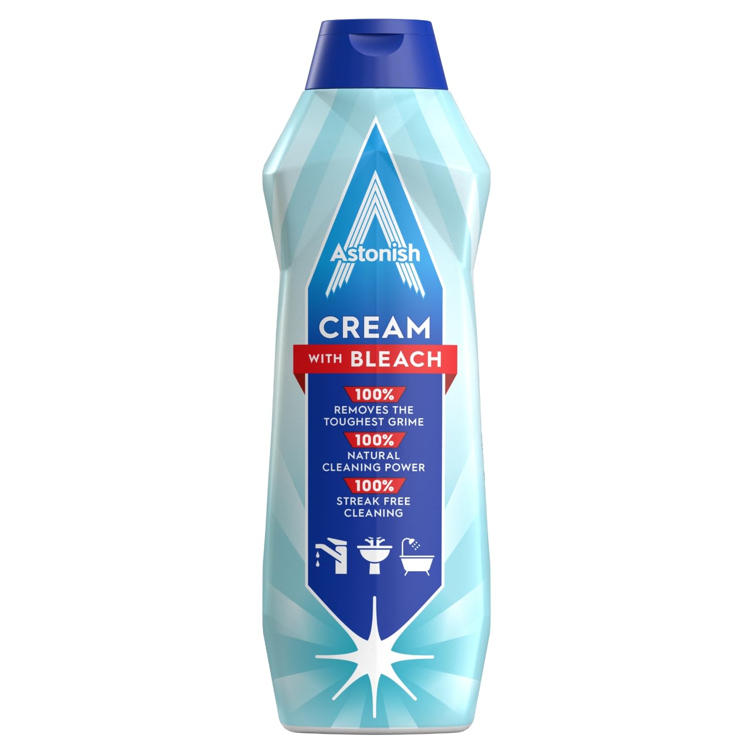 Astonish Multi-Purpose Deep Cleaning Cream Cleaner with Bleach | 500ml | Kills Bacteria