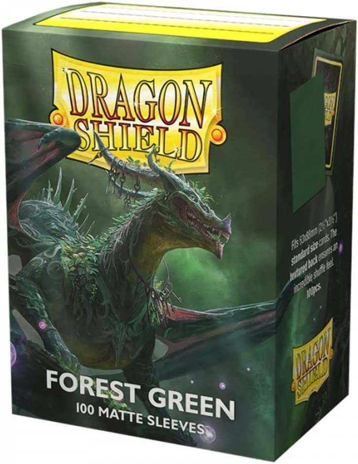 Dragon Shield Matte Forest Green Card Sleeves 100 CT - MTG, Pokémon Compatible 6