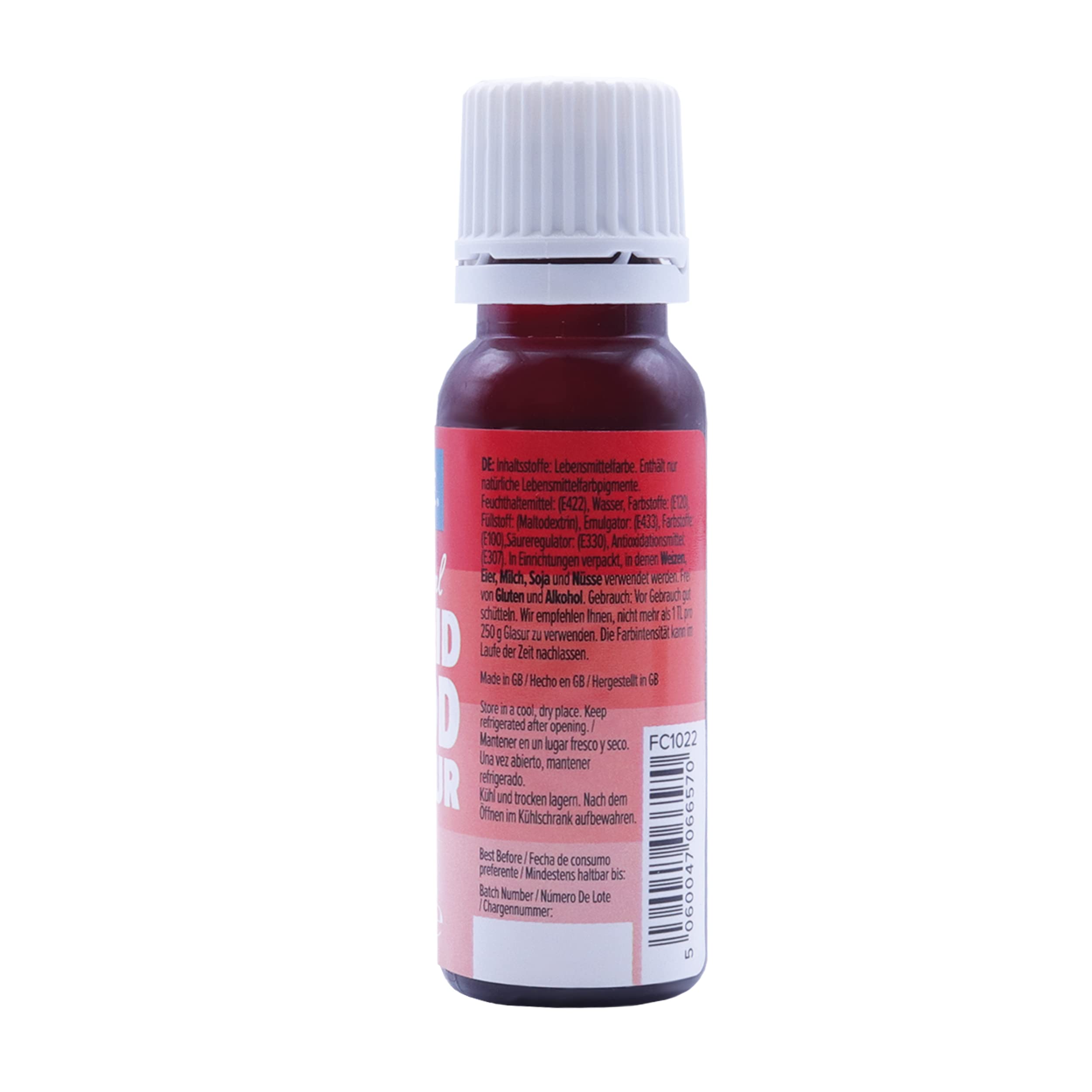 PME Natural Liquid Food Colouring - Red 25ml 4