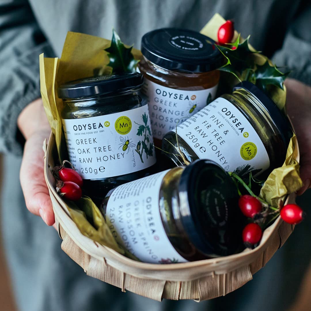 Odysea Griechischer Frühlingsblütenhonig, 250 g – kalt extrahierter, ungefilterter Rohhonig 4