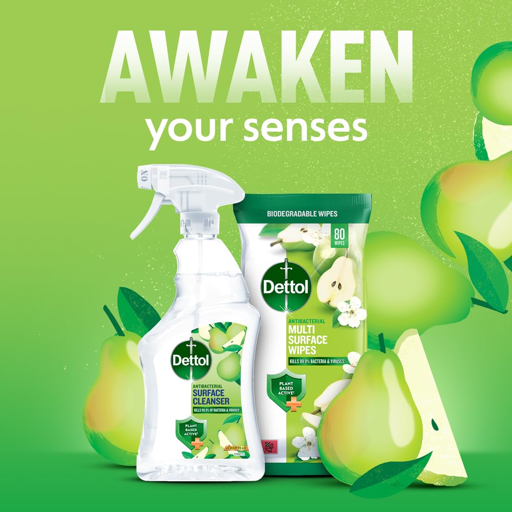 Dettol - Tru Clean Antibacterial Multi Surface Spray Cleanser Crisp Pear 6 x 750ml