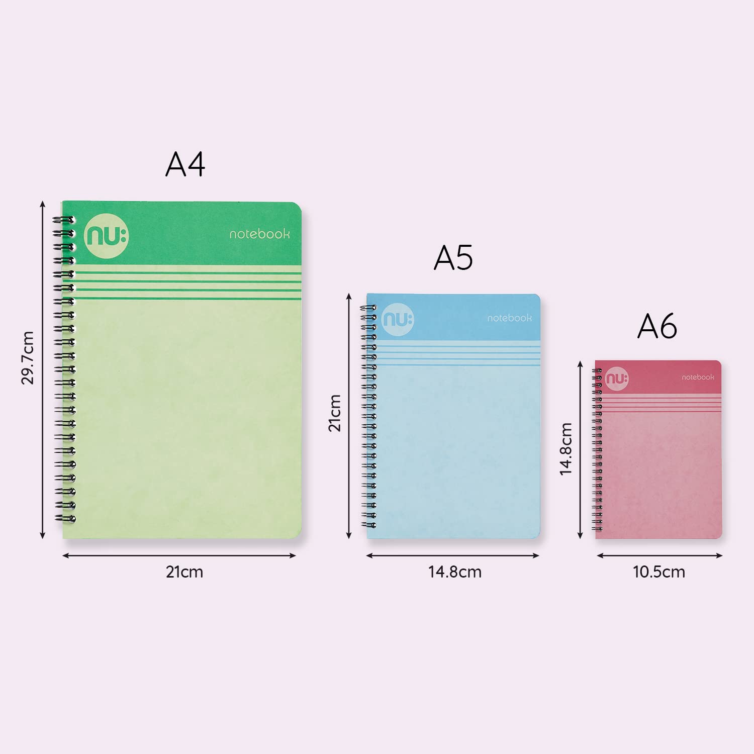 nu: Cloud Pastels A5 Wirebound Notebook - Ruled Pages | 80gsm FSC Paper | Soft Cover 3