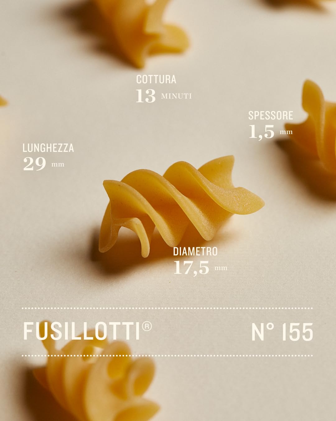 Rummo Fusillotti Pasta No. 155 - Organic Italian Short Pasta for Sauce Retention