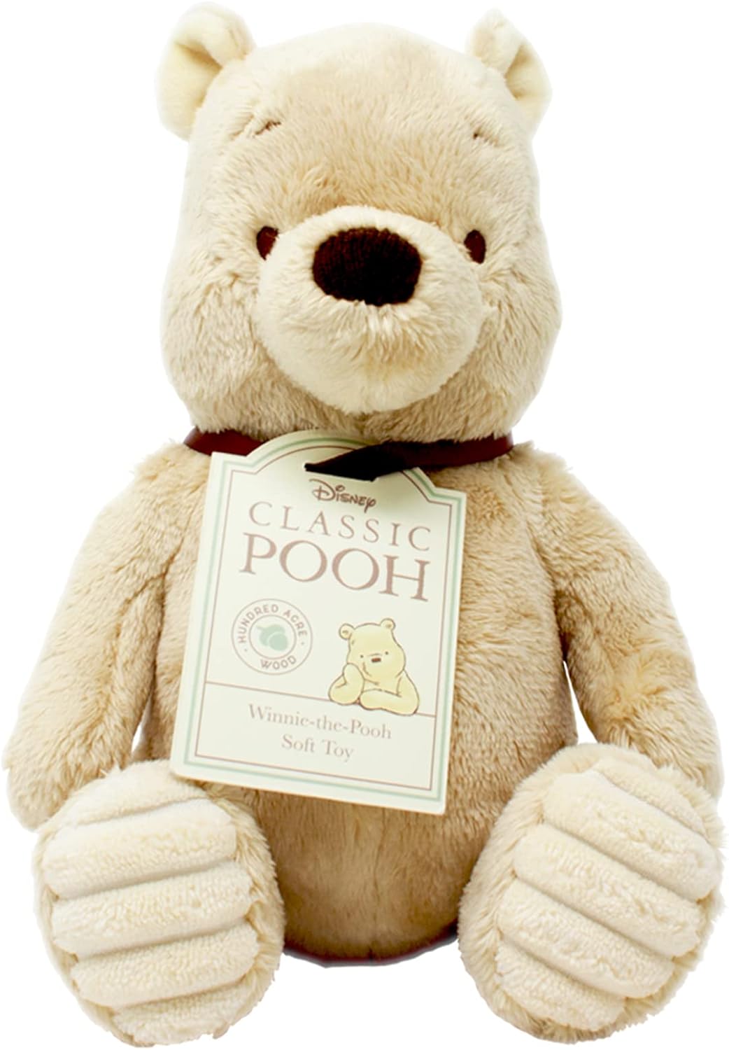 Disney DN1460 Winnie the Pooh Soft Plush Toy - 20cm Beige Baby & Toddler Cuddly Bear