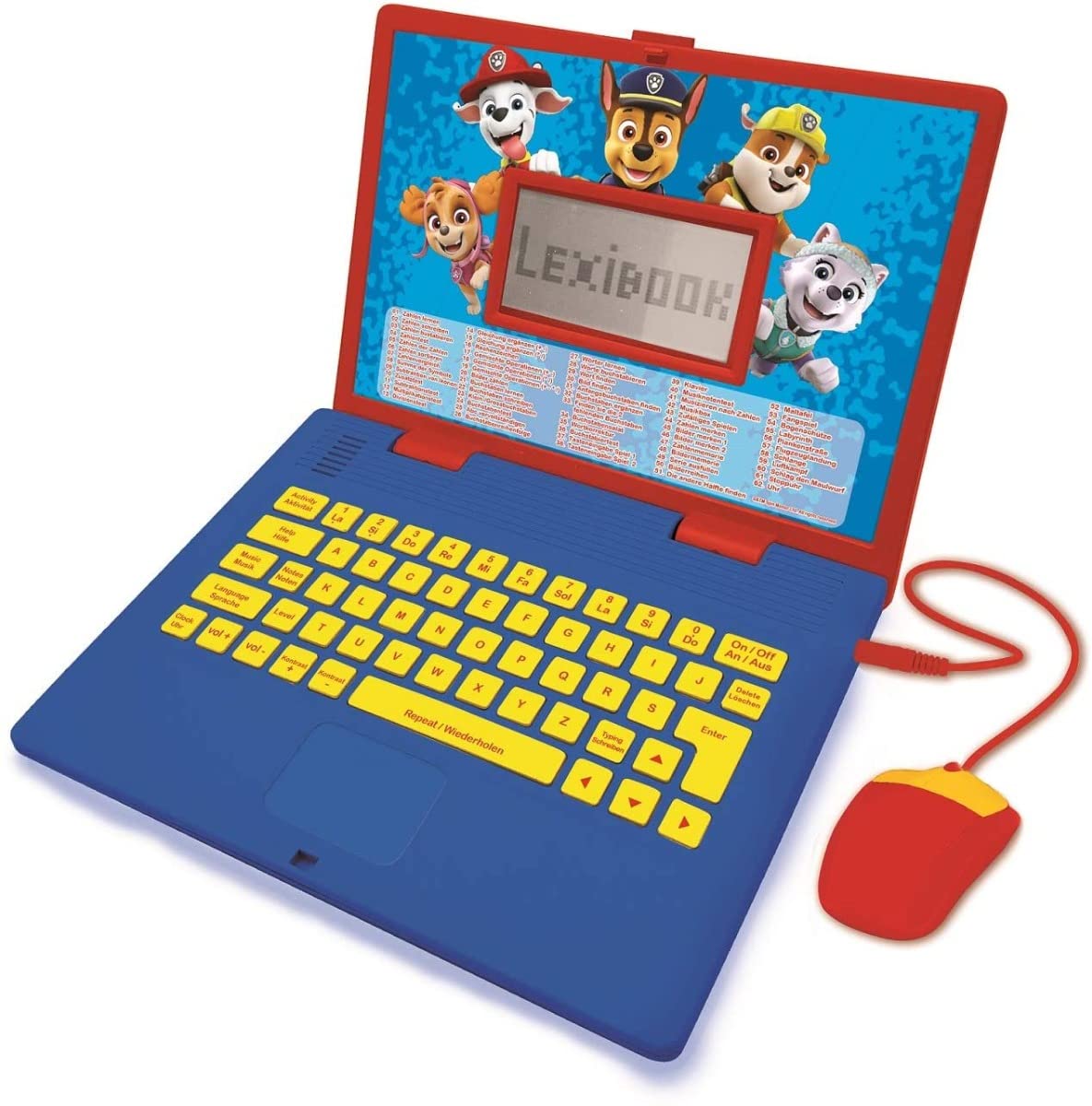 Lexibook Paw Patrol Educational Bilingual Laptop - 124 Activities for Learning & Play (Ages 3+)