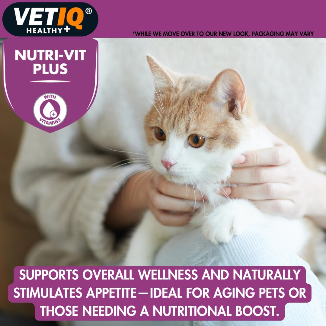 VETIQ Nutri-Vit Plus Cat Multivitamin Paste - High Calorie Energy & Appetite Stimulant | 70g 4