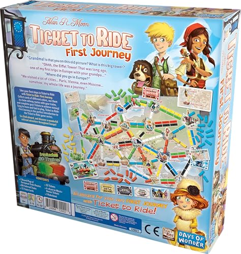 Days of Wonder Ticket to Ride First Journey Europe Board Game 8