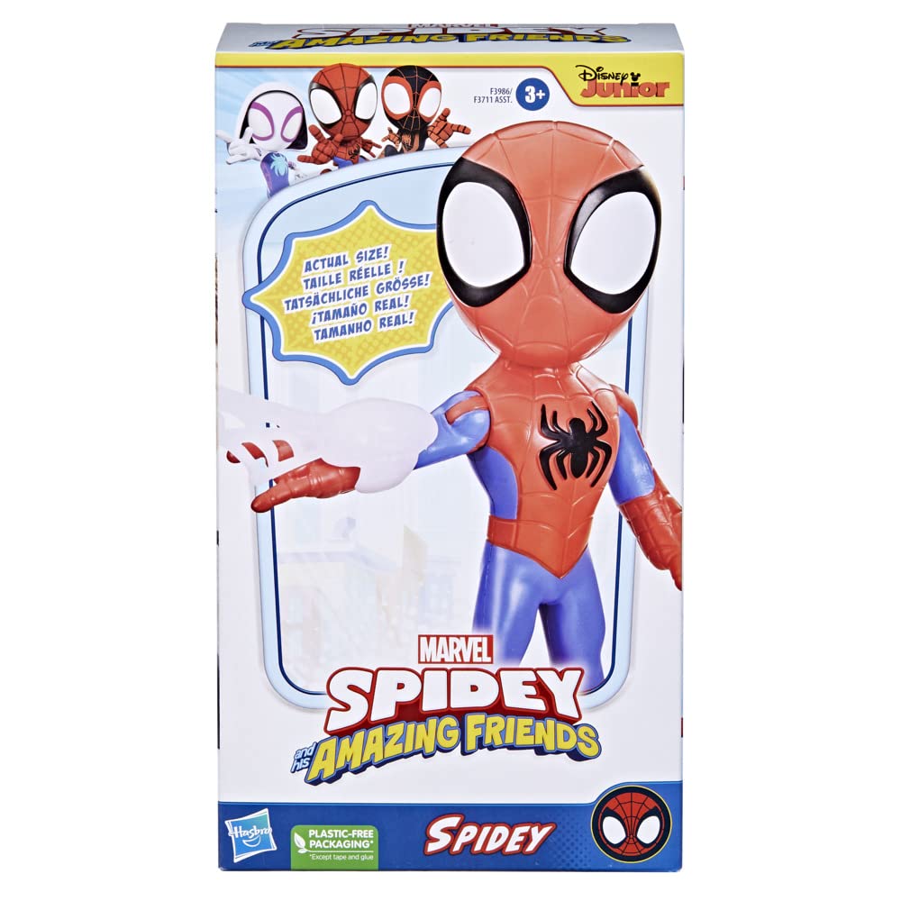 Hasbro Marvel Spidey and His Amazing Friends Supersized Spidey Action Figure | 9-inch | Ages 3+
