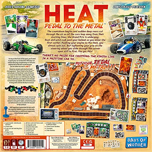 Days of Wonder Heat: Pedal to the Metal Board Game 6