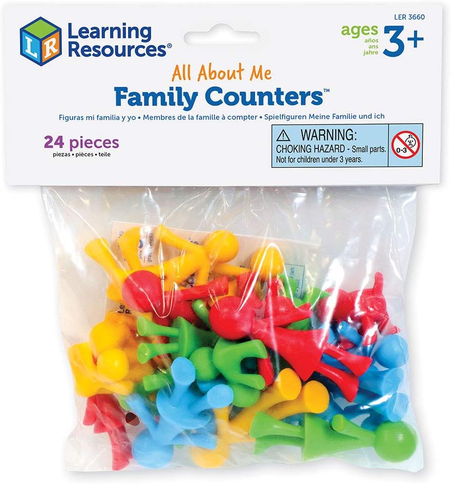 Learning Resources All About Me Family Counters - Educational Toy Set for Early Maths & Role Play 3