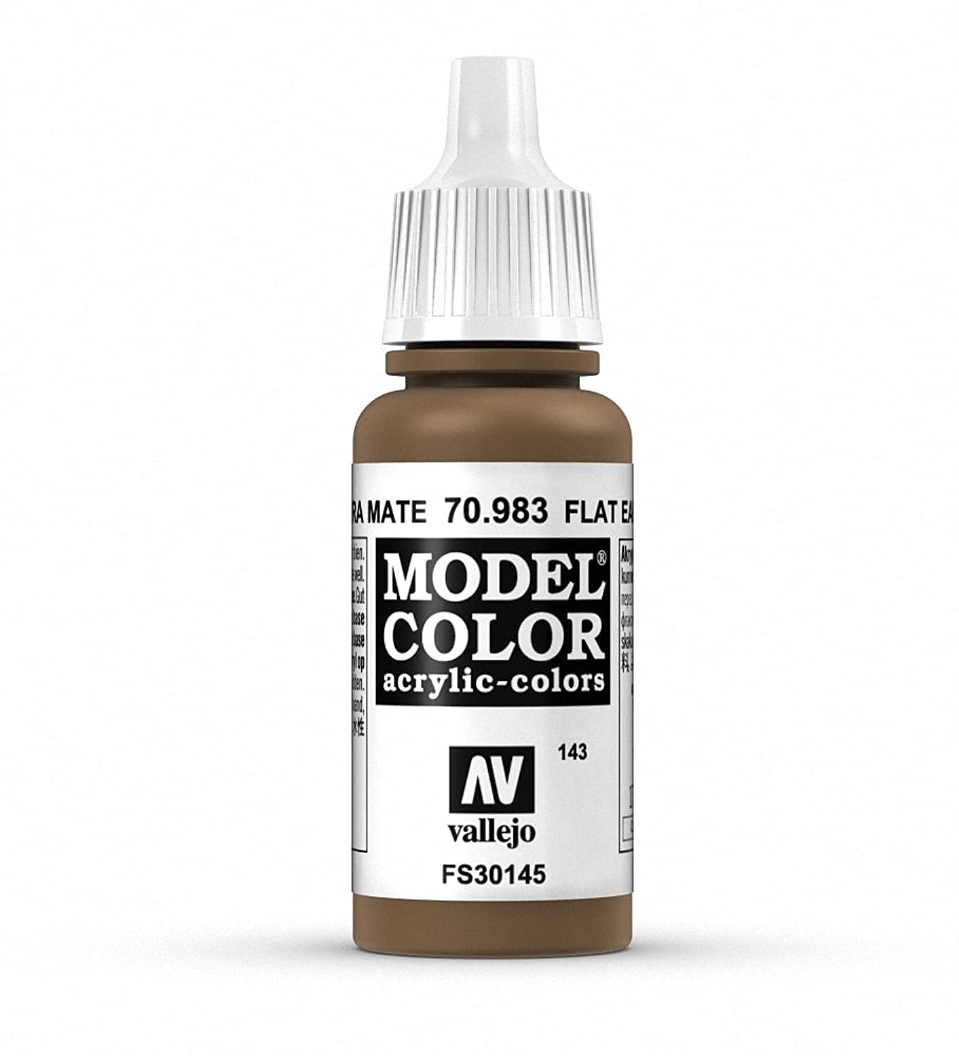Vallejo Model Color Acrylic Paint - Flat Earth | Waterbased | 17 ml