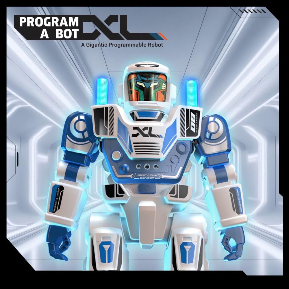 SilverLit Program a Bot XL Programmable Robot - 40cm Tall, 48 Commands, 3 Control Modes