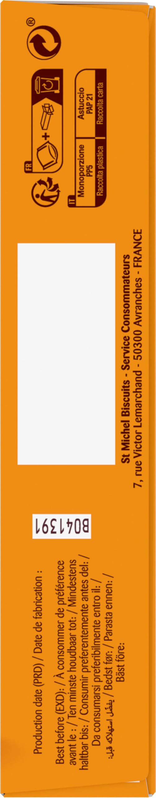 St Michel - Choco Donut Sponge Cake Coated with Chocolate Milk - 6 Portion Pack