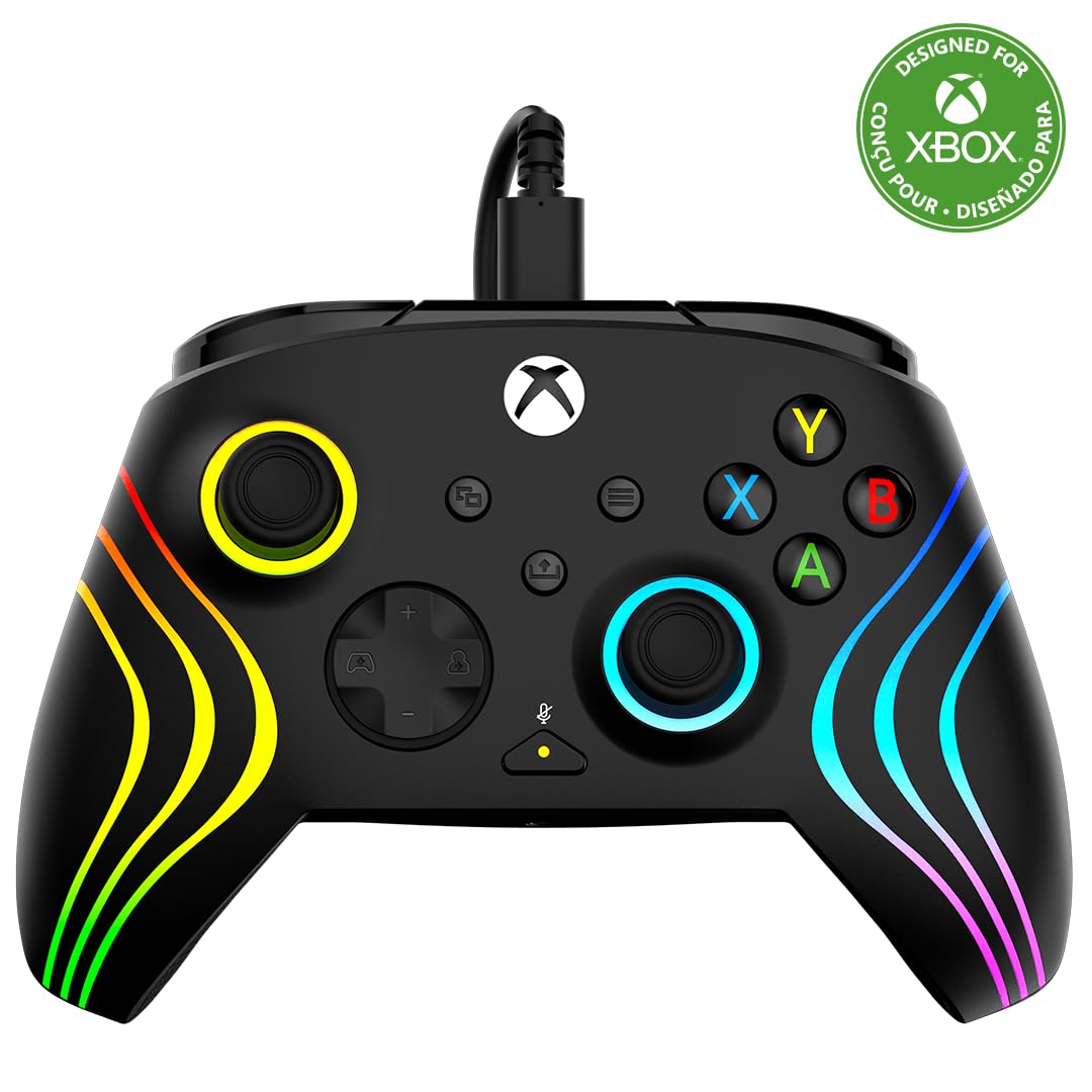 Turtle Beach Afterglow Wave Black Wired RGB Gaming Controller with Mappable