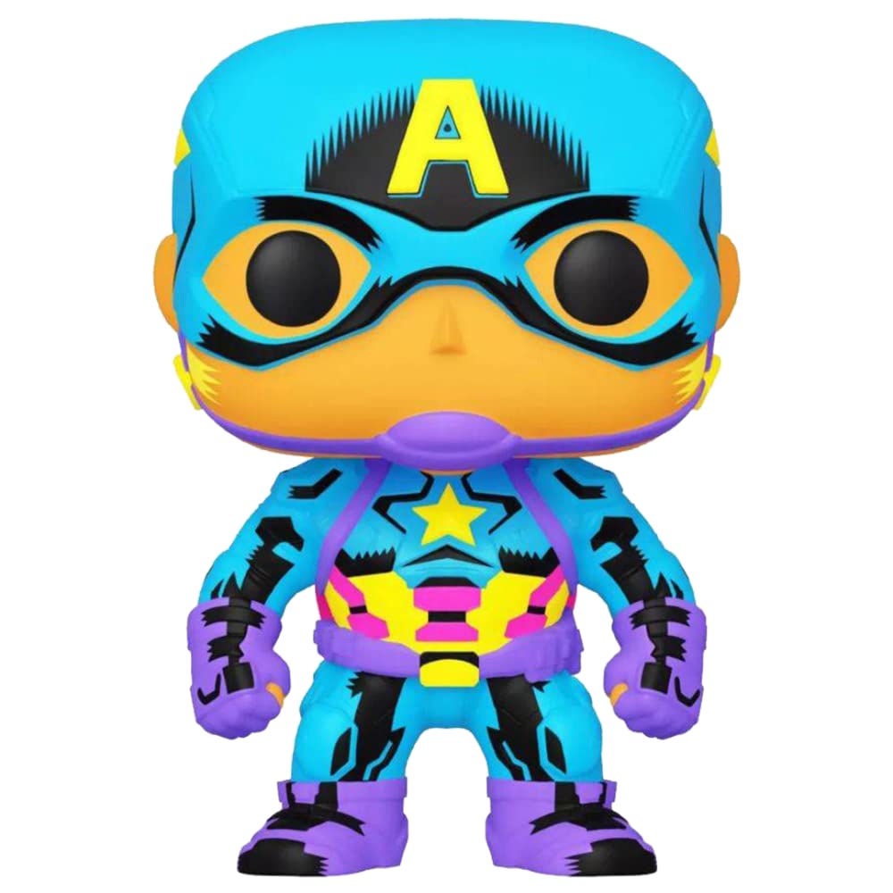 Funko Pop! Marvel Black Light - Captain America Vinyl Figure