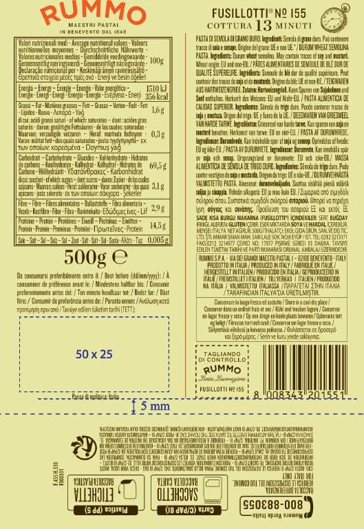 Rummo Fusillotti Pasta No. 155 - Organic Italian Short Pasta for Sauce Retention 7