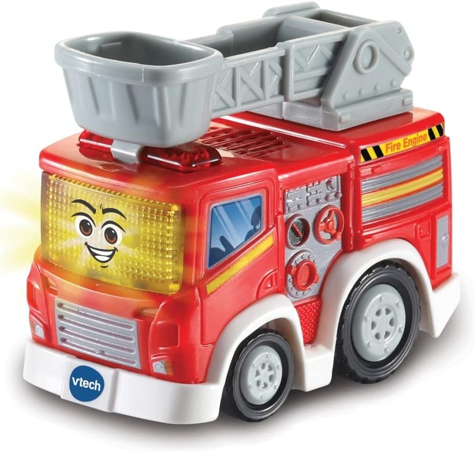 VTech Toot-Toot Drivers 2 Car Rescue Pack with Fire Engine and Police Car - Interactive Musical Vehicle Set for Toddlers 1-5 Years 4