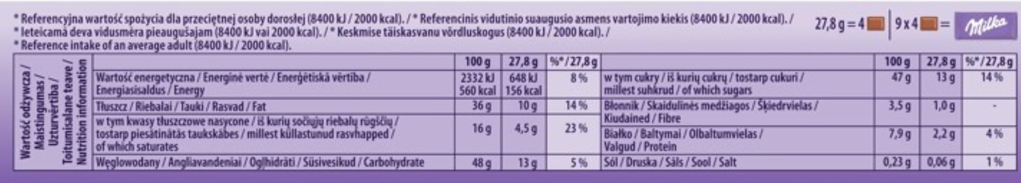 Milka Mmmax Alpenmilchschokolade mit ganzen Haselnüssen, 250 g Tafel 3