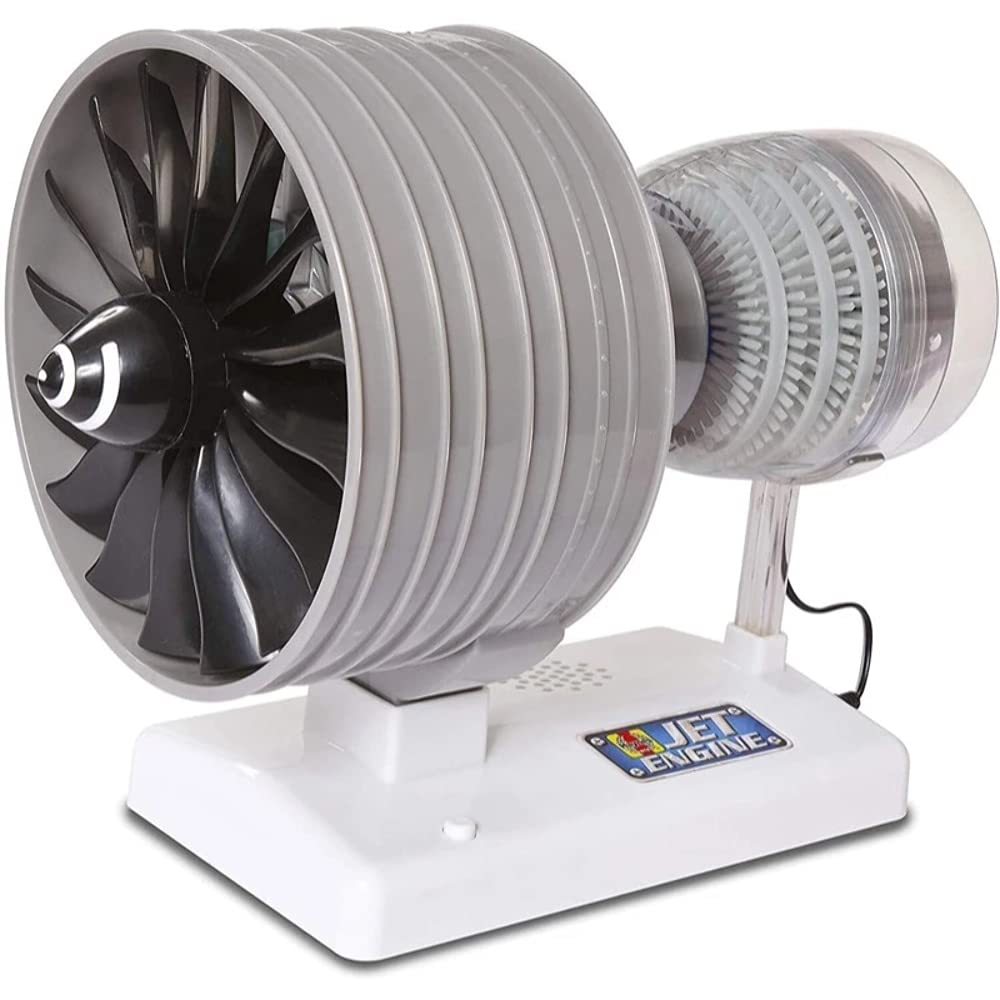 Machine Works Build Your Own Jet Engine Toy - 40+ Piece Educational Building Kit with Lights & Sounds 3