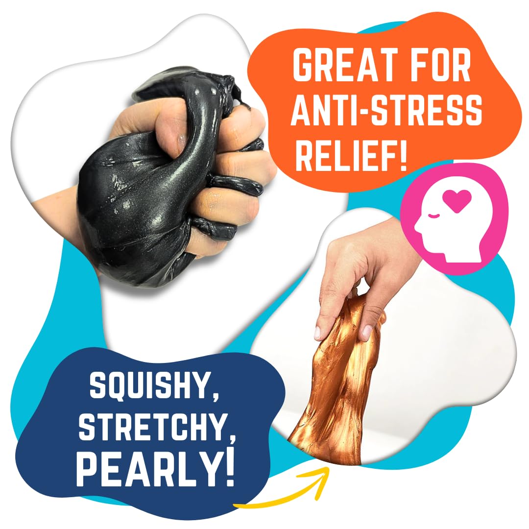 Lovin Slime Putty Pearl 210ml - Metallic Stretchy Sensory Fidget for Kids & Adults 5